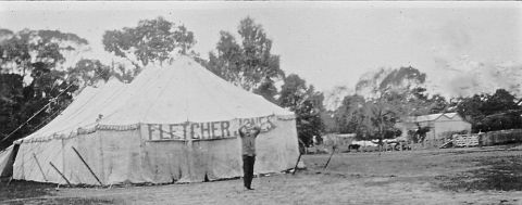 FJs 120ft Marquee. Photo courtesy of Jones Family Collection