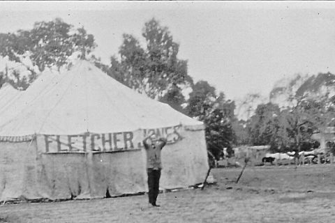 FJs 120ft Marquee. Photo courtesy of Jones Family Collection