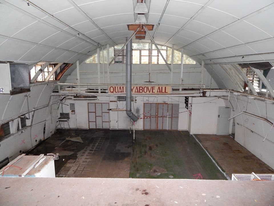 Inside the Quonset Hut 2014, formerly the FJ Dry Cleaning, Reforming and Repair department. Photo: Dale Starick  