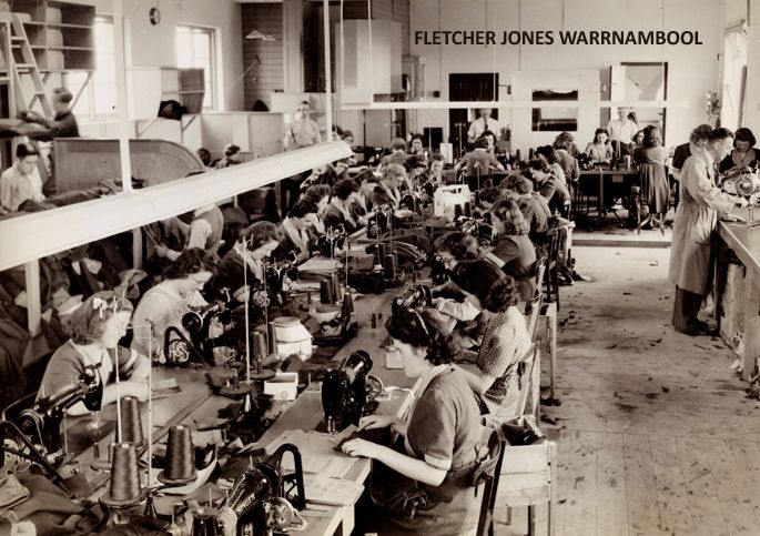 The Man's Shop staff at work  in FJs first tailoring rooms in Liebig St, Warrnambool. Photo: Alex Wilkins. 