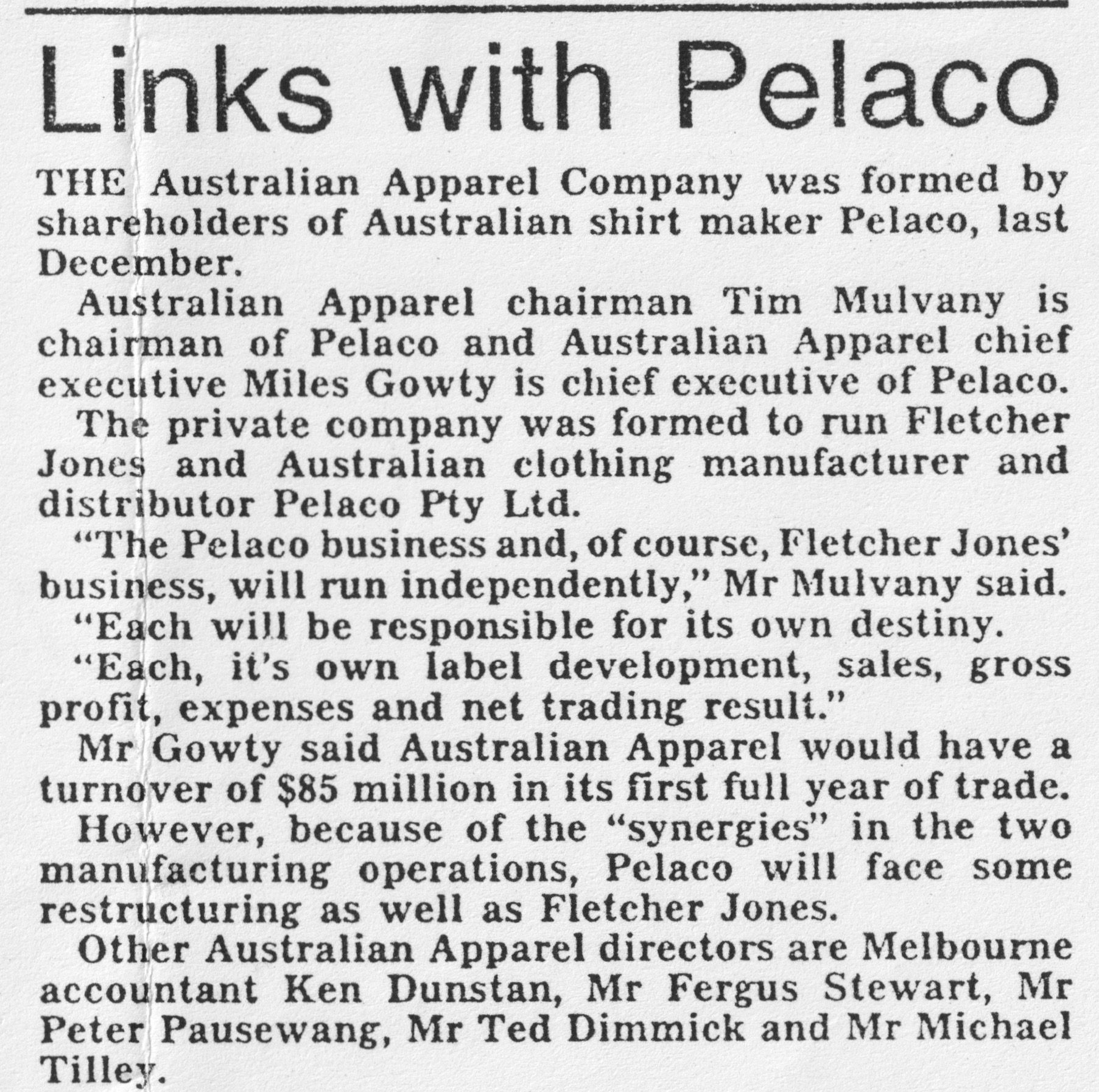 Herald Sun (1992/93 - precise date unknown) photocopied article shared by John Ballard. 