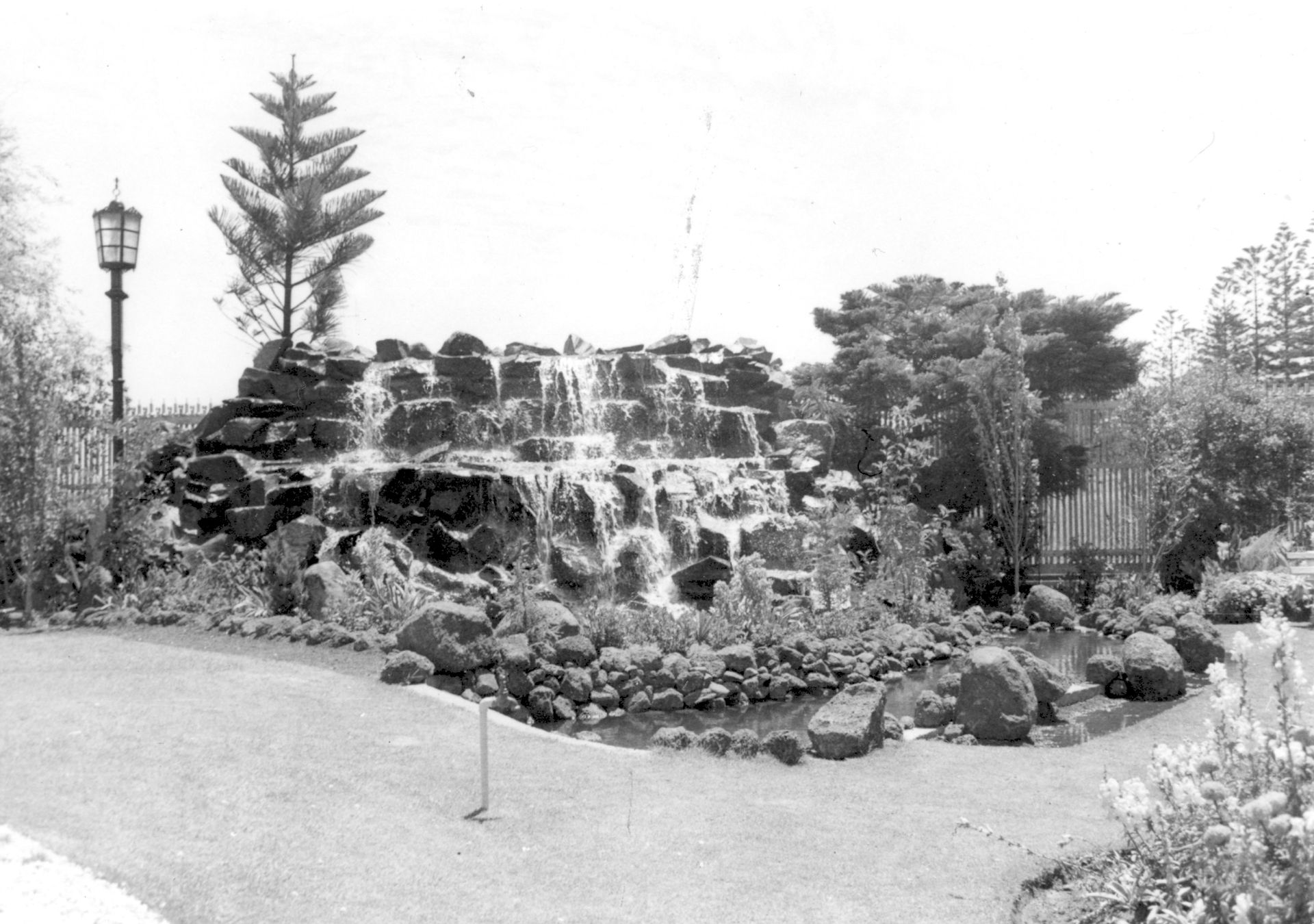 The Cascade falls.  Photo: 1968 Jones Family Collection 