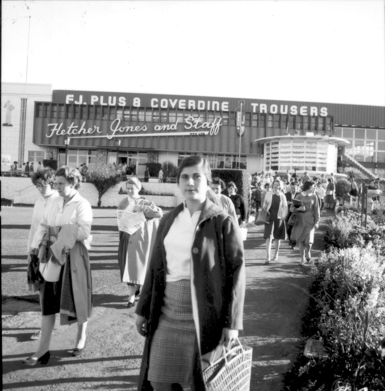 Workers leaving the Pleasant Hill Factory in 1962.  Photo: Gordon DeLisle