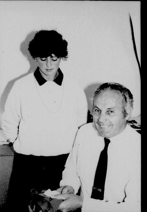 Lawson Ryan, Aftersales Manager and Kathy Richardson. Photo: Jones Family Collection