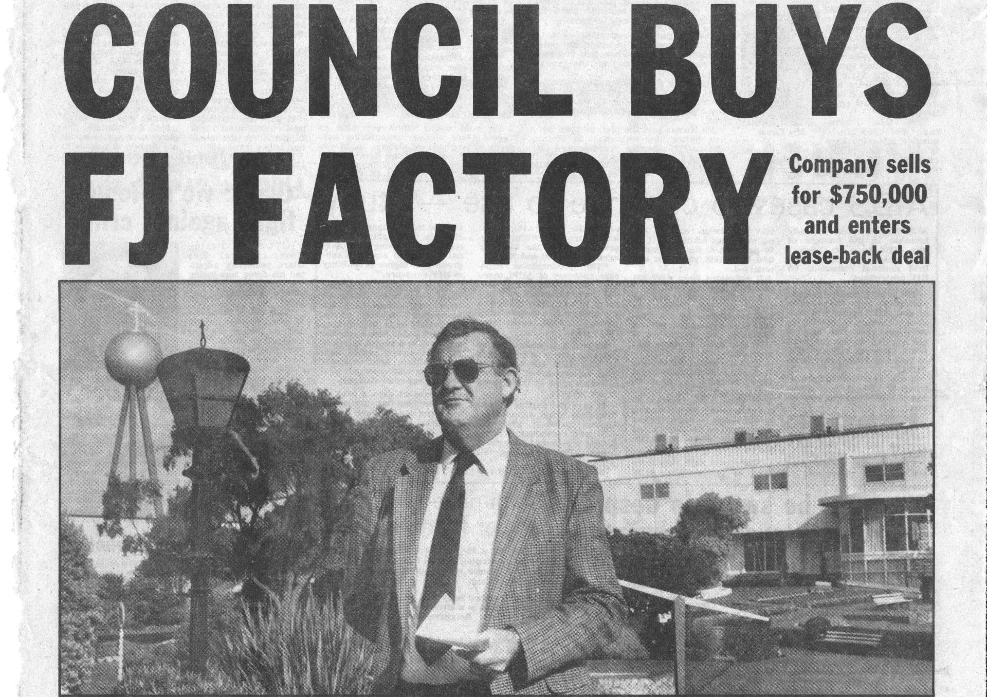 Headline Warrnambool Standard April 28, 1992.  Shared by Lawson Ryan