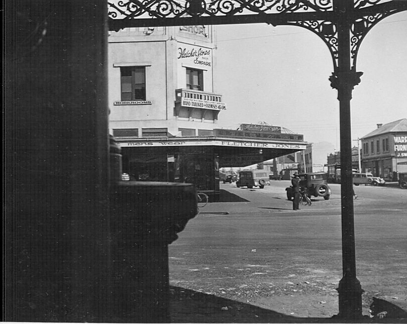 View of the Man's Shop from Suggest's verandah 1930's. Photo:Jones Family Collection View of the Man's Shop from Suggest's verandah 1930's. Photo:Jones Family Collection