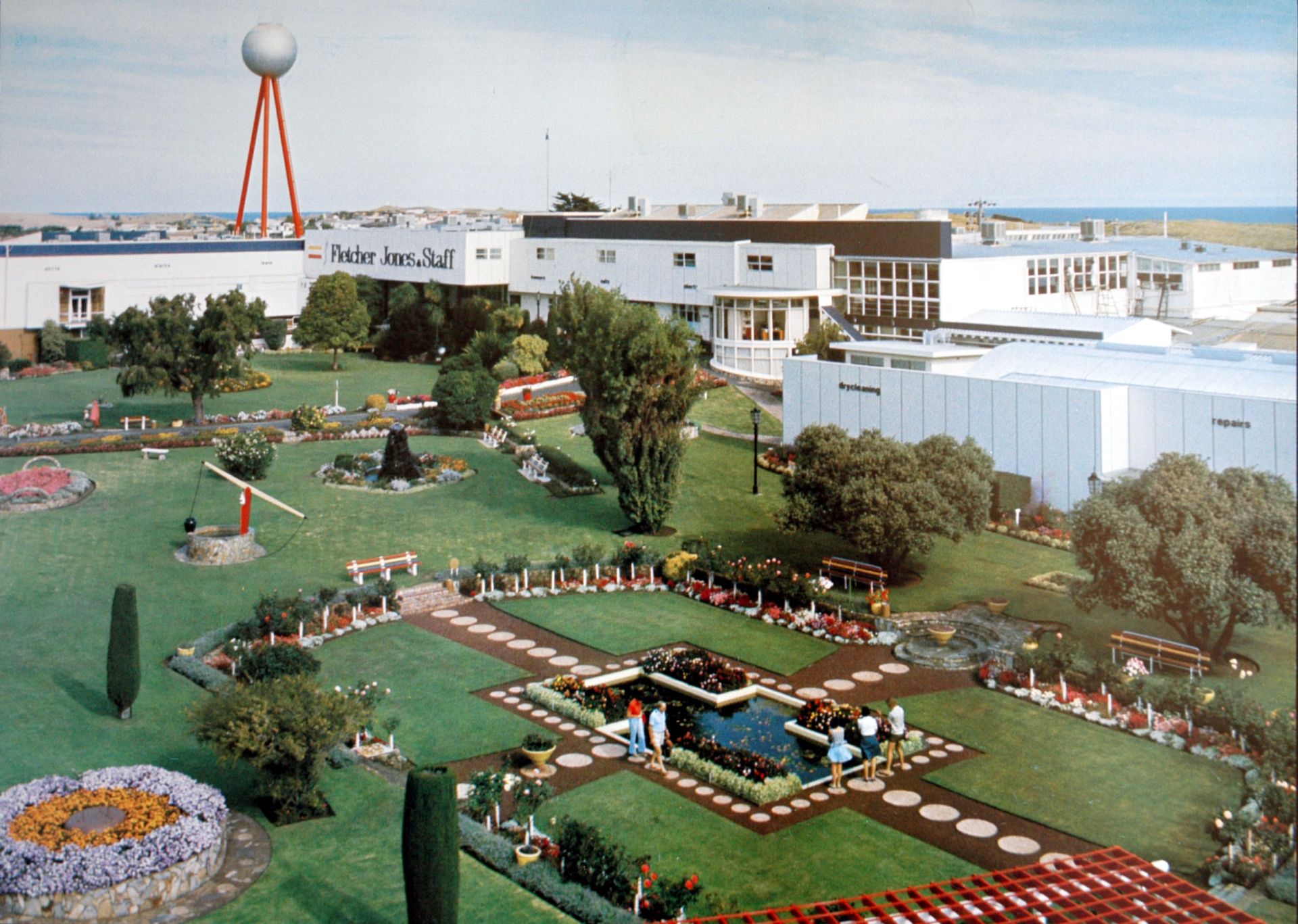 The Fletcher Jones gardens at the height of their glory in the early 70s.  Photo: Jones Family Collection 