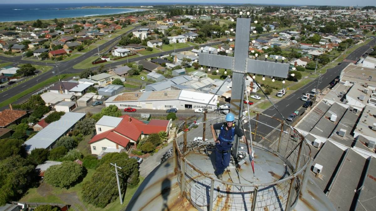 Gary Kelly with the cross in 2005 -  image Warrnambool Standard