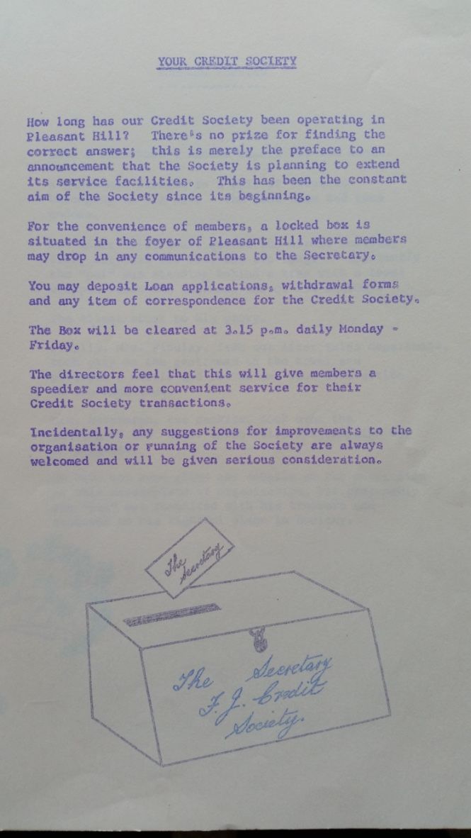 Do You Know or Daily Staff Bulletin, 1972.  Loaned by Doug Maloney.