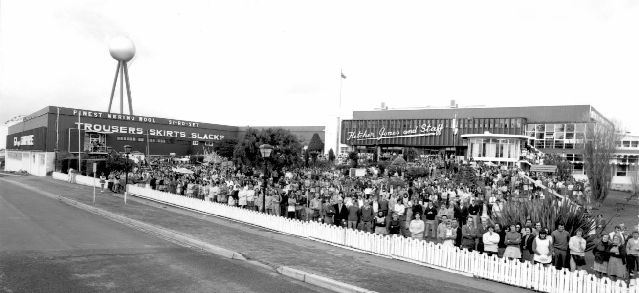 950 staff at Pleasant Hill factory in 1972.  Photo: Jones Family Collection 