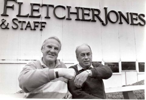 Dad (Glen Barker) and Kevin Boswell showing off their 40 years of service watches.  Shared by Sharon McGowan 