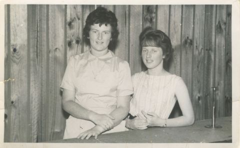 16 year old Susan and 14 year old Dianne Rae at Fletcher's 1961. Photo: Shared by Dianne Rae 