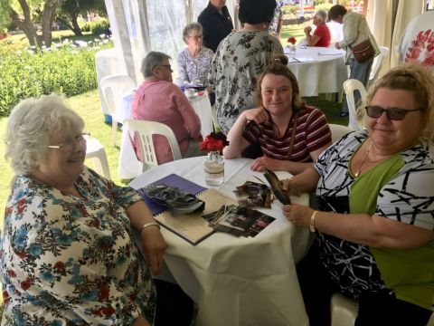 Happy smiles as people re-connect and share stories in the Living Museum.  Photo: Tonia Wilcox