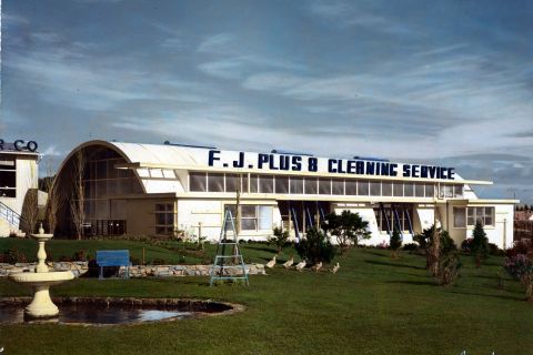 Dry Cleaning and Aftersales exterior, Pleasant Hill 1953.  Photo: Ralph Illidge