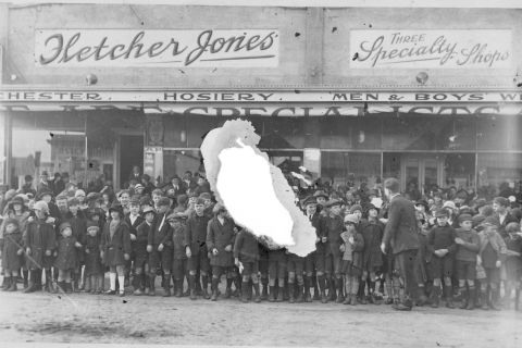 1924 - The first stores leased by FJ in northern Liebig St.  Photo: Jones Family Collection 