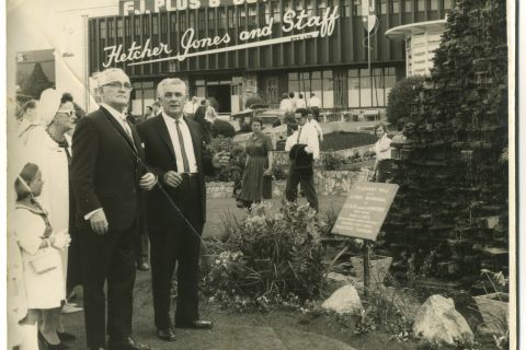 Dedication of the gardens to Darby Boucher.  Photo:Valmae Bell
