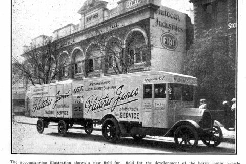 The FJ  travelling drapery emporium!  1922. Photo: Jones Family Collection 