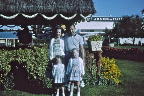 The Eagles Family in the gardens early 1960s.